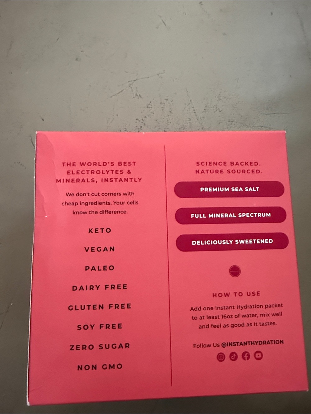 Hydration Raspberry Electrolyte Drink Mix - Raspberry - Picture 3 of 6